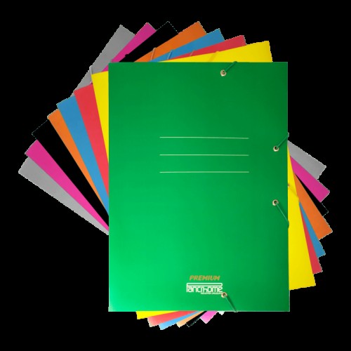 Carpeta oficio c/elásticos PREMIUM Verde