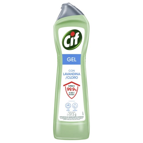 CIF baño gel c/lavandina/cloro 513g