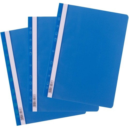 Carpeta A4 c/tapa transparente Celeste