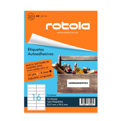 Etiqueta ROTOLA A41/16 10h