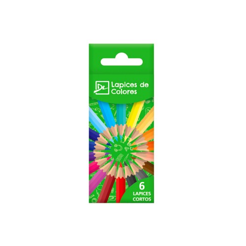 Lápices color corto 6u