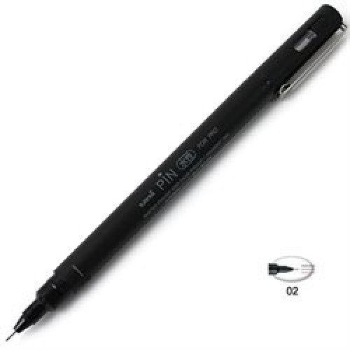 Marcador UNI Pin 0.2mm Negro