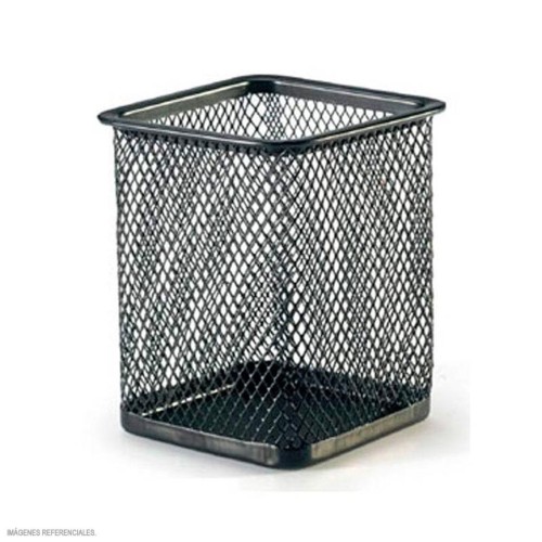Porta lápiz metálico cuadrado