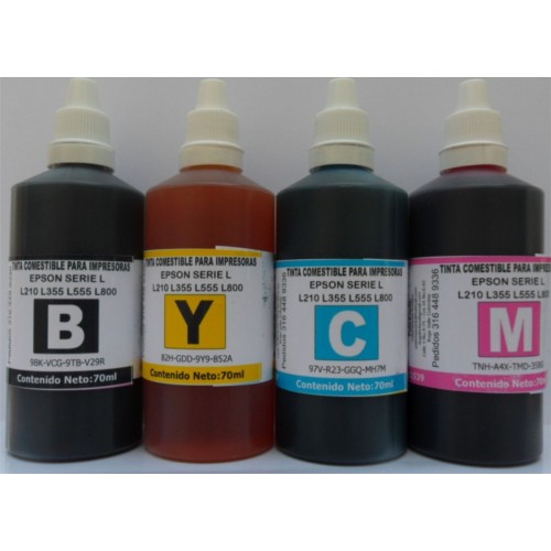 Tinta p/ink jet COMESTIBLE