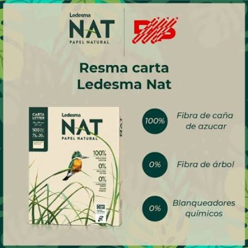 Papel NAT carta 75g 500h