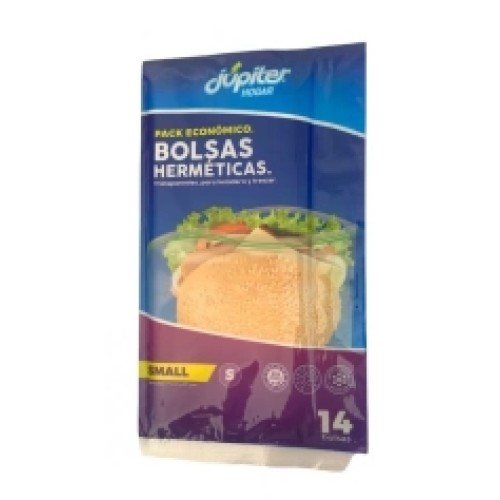 Bolsa ZIP hermética 17x17cm 14u.