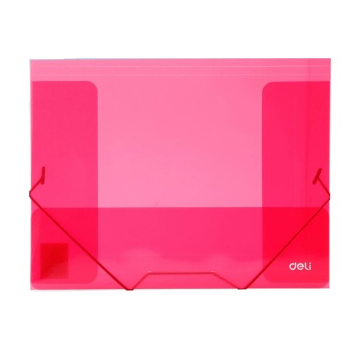 Carpeta A4 plástica c/elástico Rosado